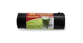 TUTI Szemeteszsák, 110 l, 10 db, 60x100 cm, 17 µ, TUTI, fekete TUTI Szemeteszsák, 110 l, 10 db, 60x100 cm, 17 µ, TUTI, fekete
