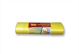 TUTI Szemeteszsák, zárószalagos, 25 l, 20 db, 50x55 cm, 12 µ, TUTI, sárga TUTI Szemeteszsák, zárószalagos, 25 l, 20 db, 50x55 cm, 12 µ, TUTI, sárga