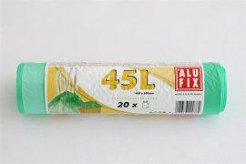 ALUFIX Szemeteszsák, zárószalagos, 45 l, 20 db, 60x60 cm, 14 µ, ALUFIX, "Prémium", zöld ALUFIX Szemeteszsák, zárószalagos, 45 l, 20 db, 60x60 cm, 14 µ, ALUFIX, "Prémium", zöld