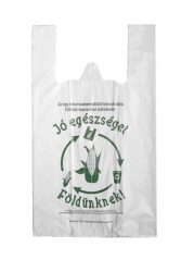 . Ingvállas tasak, lebomló, 30x50x0,15 cm "Jó egészséget Földünknek" . Ingvállas tasak, lebomló, 30x50x0,15 cm "Jó egészséget Földünknek"