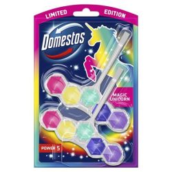 DOMESTOS WC frissítő blokk, 2 db-os, DOMESTOS "Power 5", unikornis DOMESTOS WC frissítő blokk, 2 db-os, DOMESTOS "Power 5", unikornis