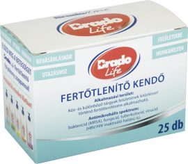 BRADO Fertőtlenítő kendő, 25 db, BRADOLIFE BRADO Fertőtlenítő kendő, 25 db, BRADOLIFE