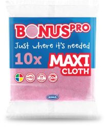 BONUS Törlőkendő, univerzális, 10 db, BONUS "MAXI", pink BONUS Törlőkendő, univerzális, 10 db, BONUS "MAXI", pink