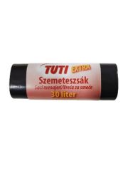 TUTI Szemeteszsák, extra erős, 30 l, 20 db, 50x60 cm, 15 µ, TUTI "Extra", fekete TUTI Szemeteszsák, extra erős, 30 l, 20 db, 50x60 cm, 15 µ, TUTI "Extra", fekete