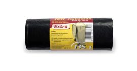 TUTI Szemeteszsák, extra erős, 135 l, 10 db, 70x110 cm, 27 µ, TUTI "Extra", fekete TUTI Szemeteszsák, extra erős, 135 l, 10 db, 70x110 cm, 27 µ, TUTI "Extra", fekete