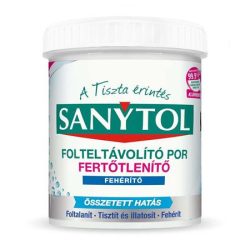 SANYTOL Folteltávolító- és fertőtlenítő por, 450 g, SANYTOL, fehér ruhákhoz SANYTOL Folteltávolító- és fertőtlenítő por, 450 g, SANYTOL, fehér ruhákhoz