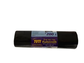 TUTI Szemeteszsák, extra erős, 200 l, 5 db, 95x120 cm, 38 µ, TUTI "Mega", fekete TUTI Szemeteszsák, extra erős, 200 l, 5 db, 95x120 cm, 38 µ, TUTI "Mega", fekete