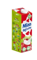 MIZO Tartós tej, visszazárható dobozban, 2,8%, 1 l, MIZO