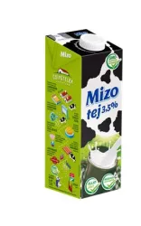 MIZO Tartós tej, visszazárható dobozban, 3,5%, 1 l, MIZO