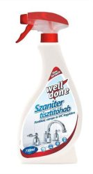 WELL DONE Szaniter tisztító hab, szórófejes, 0,75 l, WELL DONE WELL DONE Szaniter tisztító hab, szórófejes, 0,75 l, WELL DONE