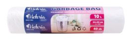 VICTORIA FACILITY Szemeteszsák, 10 l, 40 db, 34x44 cm, VICTORIA FACILITY VICTORIA FACILITY Szemeteszsák, 10 l, 40 db, 34x44 cm, VICTORIA FACILITY