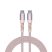 VERBATIM USB kábel, USB-C - USB-C, 1,2 m, 100W, mágneses, VERBATIM, rózsaszín VERBATIM USB kábel, USB-C - USB-C, 1,2 m, 100W, mágneses, VERBATIM, rózsaszín