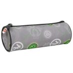 LEGO Tolltartó, henger alakú, cipzáras, LEGO "Ninjago Elemental Master of Energy", szürke-mintás LEGO Tolltartó, henger alakú, cipzáras, LEGO "Ninjago Elemental Master of Energy", szürke-mintás