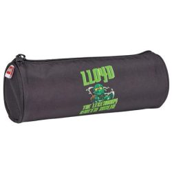 LEGO Tolltartó, henger alakú, cipzáras, LEGO "Ninjago Lloyd", fekete-mintás