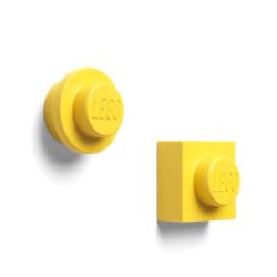 LEGO Mágnes, 2 különböző forma, LEGO, sárga LEGO Mágnes, 2 különböző forma, LEGO, sárga