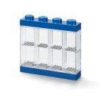 LEGO Gyűjtődoboz, minifiguráknak, 8 rekesz, LEGO, kék LEGO Gyűjtődoboz, minifiguráknak, 8 rekesz, LEGO, kék