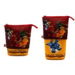 LEGO Tolltartó, cipzáras, pop-up, LEGO "Ninjago Dragon Power", piros-sárga-mintás LEGO Tolltartó, cipzáras, pop-up, LEGO "Ninjago Dragon Power", piros-sárga-mintás
