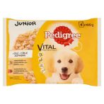 PEDIGREE Kutyaeledel, alutasakos, 4x100 g, PEDIGREE "Junior", csirke és rizs, marha és rizs PEDIGREE Kutyaeledel, alutasakos, 4x100 g, PEDIGREE "Junior", csirke és rizs, marha és rizs