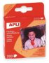   APLI Öntapadó fotósarok, 18x17 mm, APLI, átlátszó, 200 db/csomag