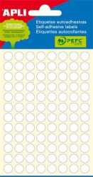 APLI Etikett, 8 mm kör, kézzel írható, fehér, APLI, 480 etikett/csomag APLI Etikett, 8 mm kör, kézzel írható, fehér, APLI, 480 etikett/csomag