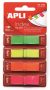   APLI Jelölőcímke, "Z", műanyag, 4x40 lap, 12x45 mm, APLI, 4 fluoreszkáló szín