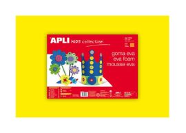 APLI Moosgumi, 400x600 mm, APLI Kids "Eva Sheets", sárga