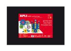 APLI Moosgumi, 400x600 mm, APLI Kids "Eva Sheets", fekete APLI Moosgumi, 400x600 mm, APLI Kids "Eva Sheets", fekete