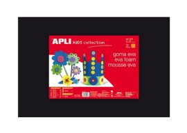 APLI Moosgumi, 400x600 mm, APLI Kids "Eva Sheets", fekete APLI Moosgumi, 400x600 mm, APLI Kids "Eva Sheets", fekete