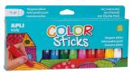   APLI Tempera kréta készlet, APLI Kids "Color Sticks", 12 különböző szín