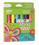   APLI Tempera kréta készlet, APLI Kids "Color Sticks Fluor", 6 fluoreszkáló szín