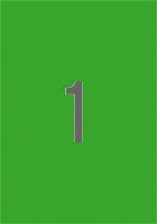 APLI Etikett, 210x297 mm, színes, APLI, zöld, 20 etikett/csomag