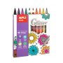  APLI Filctoll készlet, 3,8 mm, csillámos, APLI Kids "Markers Glitter", 10 különböző szín