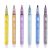 APLI Dupla vonalú metálfényű markerkészlet, 5,5 mm, APLI, 6 különböző színű kontúrral