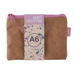 APLI Rendszerező tasak, cipzáras, bőrhatású textúra, műanyag, A6, APLI "Kraft", vegyes színű cipzár APLI Rendszerező tasak, cipzáras, bőrhatású textúra, műanyag, A6, APLI "Kraft", vegyes színű cipzár