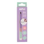 APLI Töltőceruza, mini, HB, hatszögletű, tricolor, APLI "Infinite", mályvalila APLI Töltőceruza, mini, HB, hatszögletű, tricolor, APLI "Infinite", mályvalila