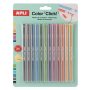   APLI Utántöltő színes töltőceruza készlethez, APLI "Color Click", 24 db, 12 szín