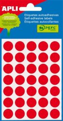 APLI Etikett, 13 mm kör, kézzel írható, színes, APLI, piros, 175 etikett/csomag APLI Etikett, 13 mm kör, kézzel írható, színes, APLI, piros, 175 etikett/csomag
