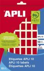 APLI Etikett, 12x18 mm, kézzel írható, színes, kerekített sarkú, APLI, piros, 448 etikett/csomag APLI Etikett, 12x18 mm, kézzel írható, színes, kerekített sarkú, APLI, piros, 448 etikett/csomag