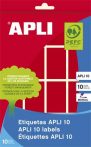 APLI Etikett, 25x40 mm, kézzel írható, színes, kerekített sarkú, APLI, piros, 128 etikett/csomag APLI Etikett, 25x40 mm, kézzel írható, színes, kerekített sarkú, APLI, piros, 128 etikett/csomag