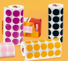 APLI Etikett, 20mm kör, kézzel írható, tekercsben, színes, APLI, piros 1700 etikett/csomag APLI Etikett, 20mm kör, kézzel írható, tekercsben, színes, APLI, piros 1700 etikett/csomag