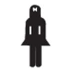 APLI Információs matrica, női mosdó, APLI APLI Információs matrica, női mosdó, APLI