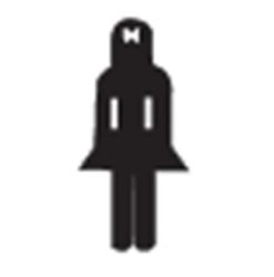 APLI Információs matrica, női mosdó, APLI APLI Információs matrica, női mosdó, APLI