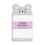 APLI Egérkés öntapadó jegyzettömb, 90×165 mm, 60 lap, APLI Back2Fun, szürke APLI Egérkés öntapadó jegyzettömb, 90×165 mm, 60 lap, APLI Back2Fun, szürke