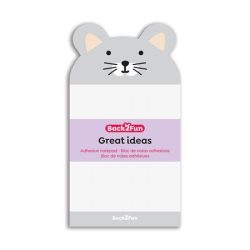 APLI Egérkés öntapadó jegyzettömb, 90×165 mm, 60 lap, APLI Back2Fun, szürke APLI Egérkés öntapadó jegyzettömb, 90×165 mm, 60 lap, APLI Back2Fun, szürke