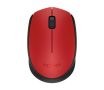   LOGITECH Egér, vezeték nélküli, optikai, közepes méret, USB, LOGITECH "M171", piros