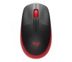   LOGITECH Egér, vezeték nélküli, optikai, USB, LOGITECH, "M190", piros