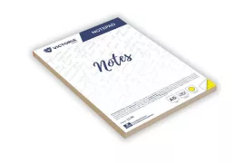 VICTORIA OFFICE Jegyzettömb, A5, 5x50 lap, négyzetrácsos, VICTORIA OFFICE, sárga