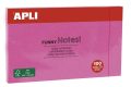   APLI Öntapadó jegyzettömb, 125x75 mm, 100 lap, APLI "Funny", pink