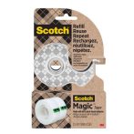   3M SCOTCH Ragasztószalag fém adagolón, 2 szalaggal, 19 mm x 13,9 m, 3M SCOTCH "Magic™", átlátszó