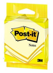 3M POSTIT Öntapadó jegyzettömb, 76x76 mm, 100 lap, 3M POSTIT, sárga